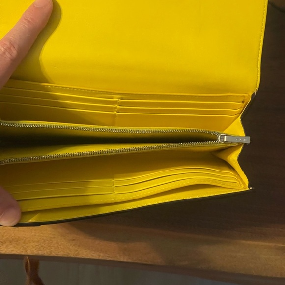 Celine Taupe Continental Leather Wallet - Picture 6 of 8